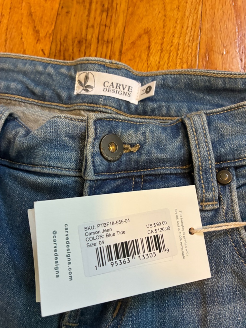 NWT Carve Designs Carson Jean - Picture 2 of 5